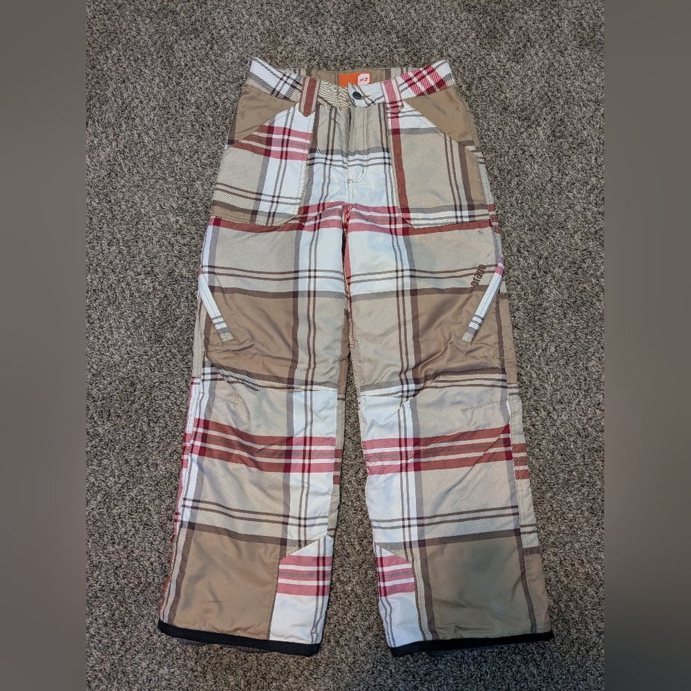 Plaid Snow Pants